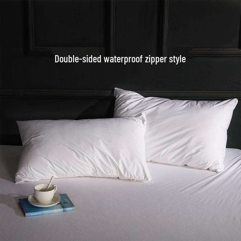 Tencel Waterproof Pillowcase: Anti-Drool, Oil-Resistant, Hotel Quality for Single/Double Pillows 40cm x 60cm