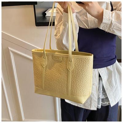 Spring and Summer Large-capacity Commuter Woven Bag Women's New Lazy Style Fashion Portable Shoulder Armpit