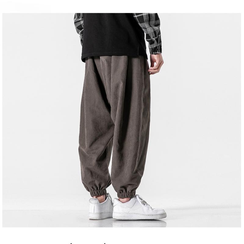 Men's Black Pants Hip Hop Streetwear Fashion Jogger Harem Trousers Man Casual Sweatpants Male Pants
