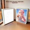 21cm/8.27in 3D Anime Light Night Painting Peripherals Desk Table Lamp Display Acrylic Mirror Collectible Gift Bedroom Decoration