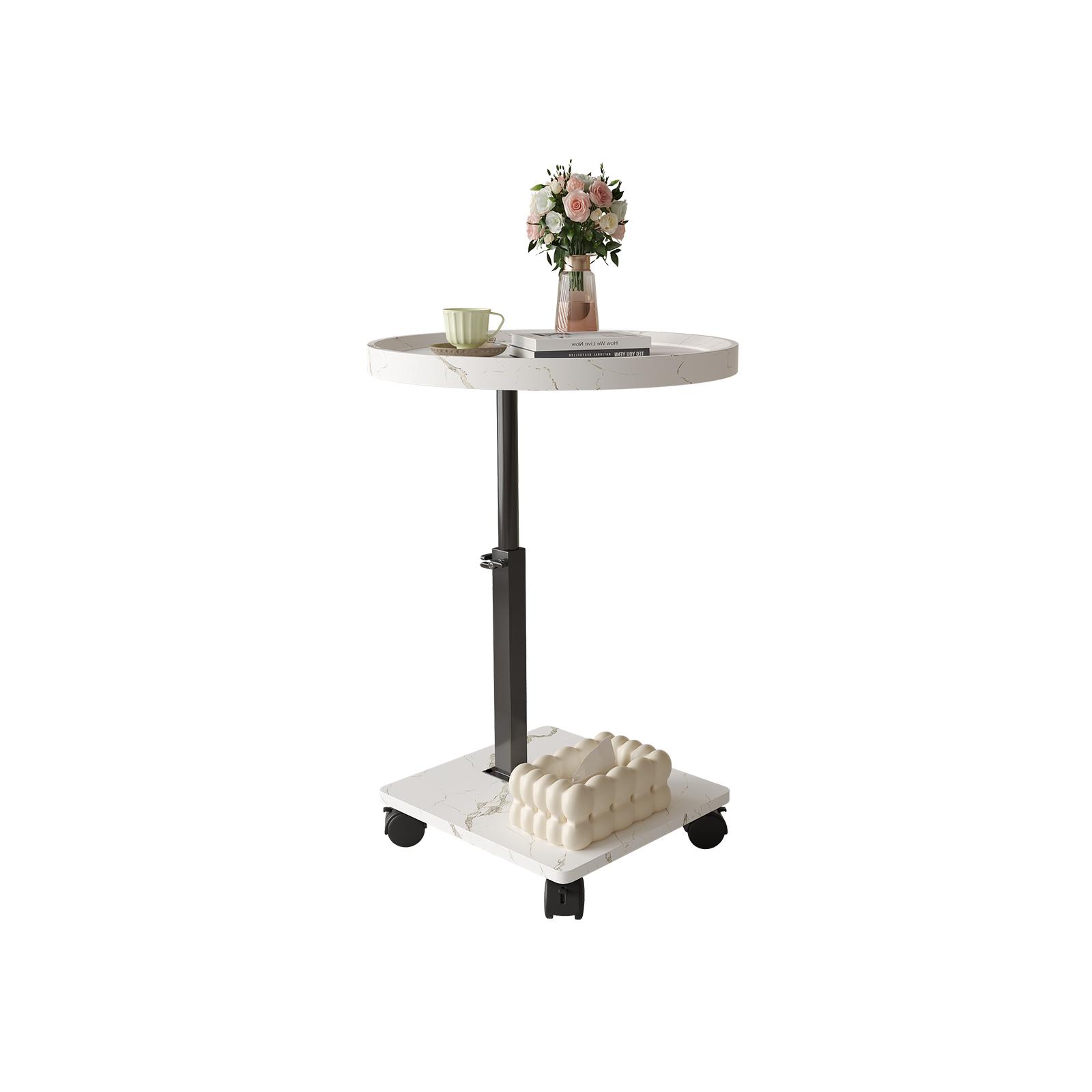 Wooden Tound Coffee Table with 4
