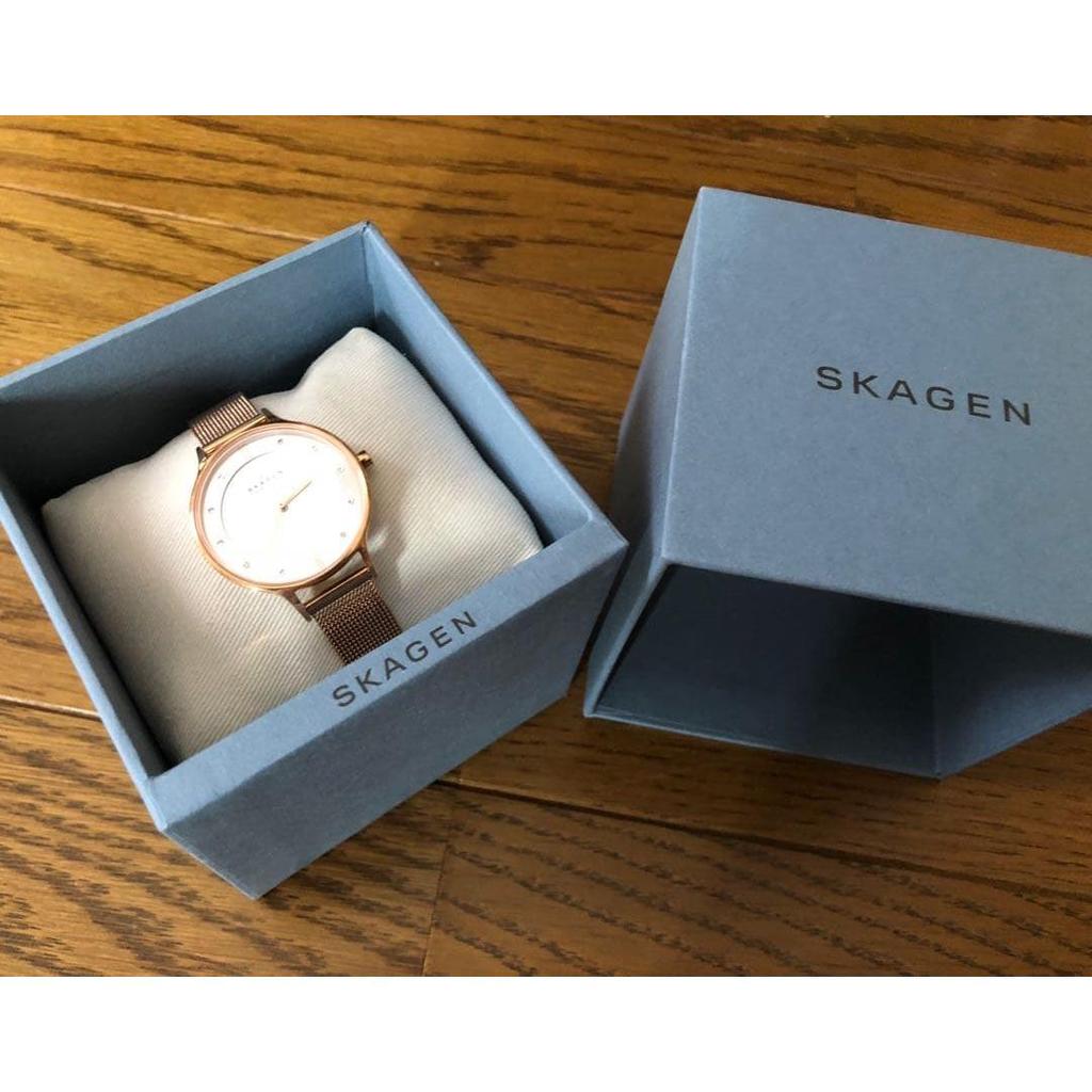 Used New with box Skagen Anita steel mesh watch