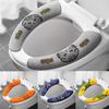 Universal Toilet Seat Cover Soft Cartoon WC Paste Toilet Sticky Seat Pad Washable Bathroom Warmer Seat Lid Cover Pad Cushion