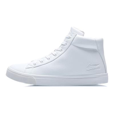 Li Ning Comode Sneakers Casual Calde Foderate in Pile a Collo Alto Uomo Sneakers Bianco AGCQ407-2