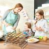 1 Stück stapelbares Kühlregal-Set | Gusseisen, Antihaftbeschichtet, Spülmaschinenfest, Ideal zum Kochen, Backen, Grillen, Ofen- und Spülmaschinengebrauch, -sicher, Schwarz