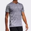 Adidas Logo Fitness Training Breathable Short Sleeve T-Shirt Men Tops Gray FL4393