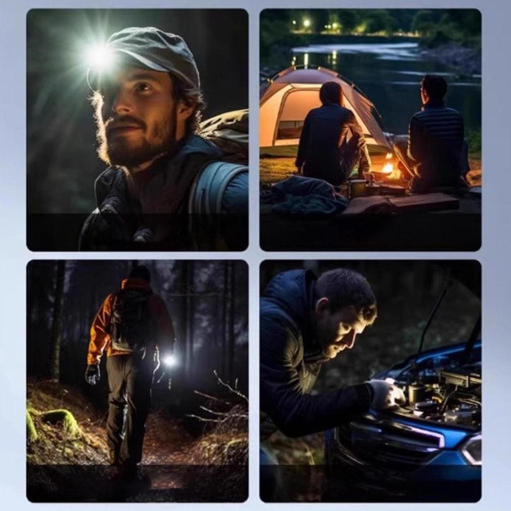 Work Flashlight Motion Sensor Survival Equipment Rechargeable Flashlight Work Light For Nighttime Home Repair Camping Hiking
