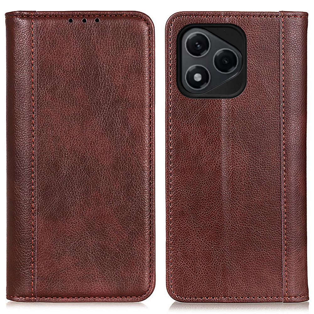 For Honor 400 Lite Stand Case Split Leather Litchi Texture Wallet Phone Cover