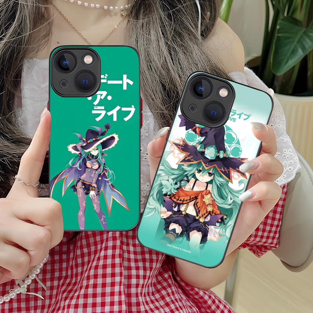 Date a Live Natsumi Kyouno Phone Case for iPhone 16 15 14 13 12 11 X XR XS 8 7 Pro Max Plus Mini Colour Printing Silicone Luxury