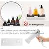 Self Adhesive Storage Rack, Wall Mounted Plastic Shelf Organizer for Bathroom Accessories and Hardware