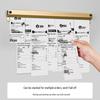 Aluminum Takeout Order & Menu Holder Clip for Scheduling and Bills