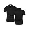 European Men's Summer Mesh Breathable Short Sleeve Polo Shirt - Slim Fit Casual T-Shirt