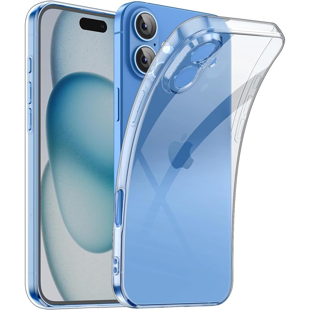 

Ультратонкий силиконовый мягкий чехол для iPhone 16 e Pro Max Кристально прозрачная мягкая накладка для iPhone 15 14 13 12 11 Pro Max Mini Plus Чехол For iPhone 16 Pro Max