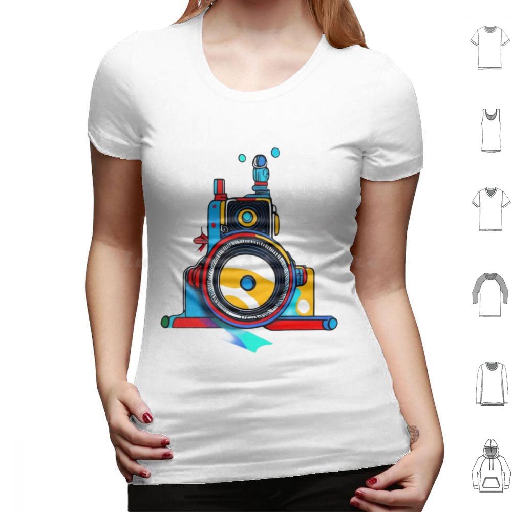 Fotografia T Shirt 6xl Cotton Cool Tee Fotografia Magliette Retro Film Sculpture Cinema Fotografia Vintage Camera Hasselblad