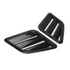 2 Pcs Engine Hood Air Vent Cover ABS Front Upper Bonnet Hood Air Outlet Grille Replacement for Ford Carbon Fiber Style
