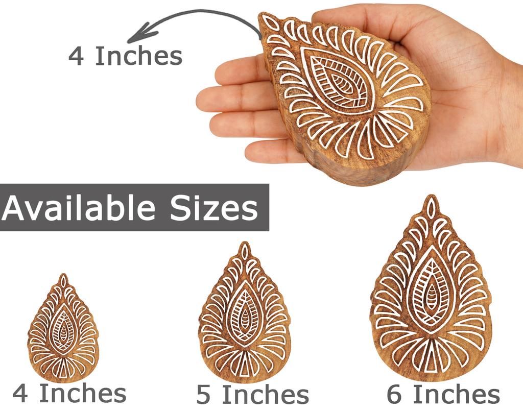 IBA Indianbeautifulart Textile Printing Block Asian Block Hand Carved Wooden Stamp Wood Block