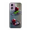Für Motorola Moto E14 Hülle Niedliche Bemalte Weiche Schwarze Silikonhülle 6,56'' Stoßfeste Handyhülle Für Motorola E14 E 14 MotoE14 Taschen