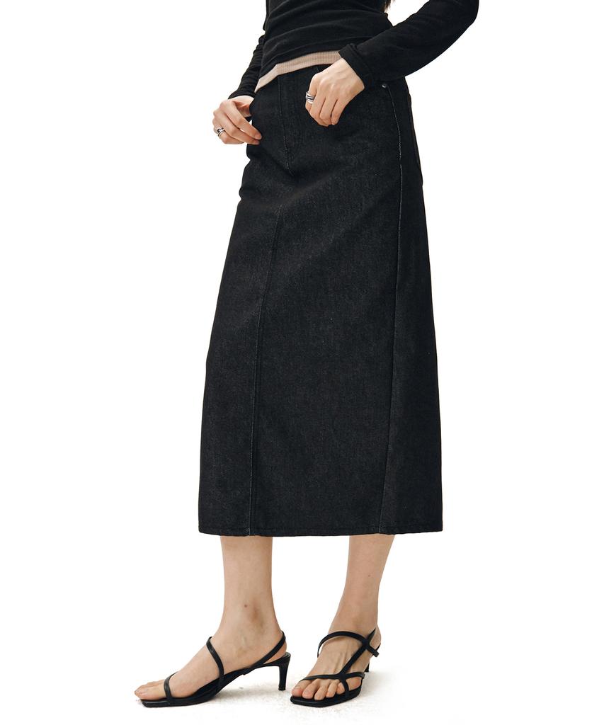 Deketeuumeon Signature Long Skirt Dcsk003Cpblack