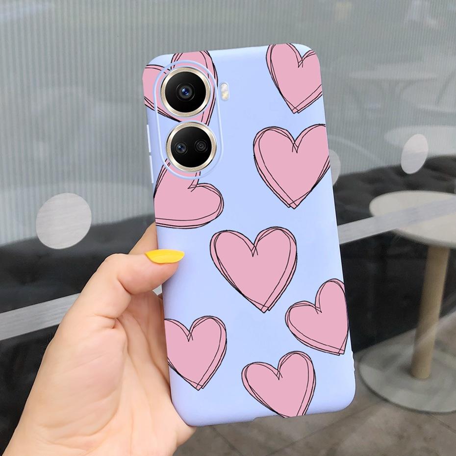 Cute Silicone Case For Huawei Nova 10 SE 2022 Fashion Girl Flower Phone Case For Huawei Nova 10 Pro Nova10 10Pro Soft Back Cover