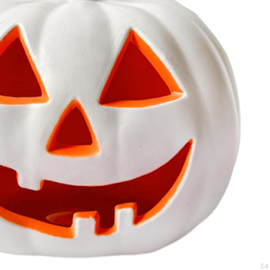 Halloween Pumpkin Light Decorative Figurine Creepy Decor LED Lantern for Balcony