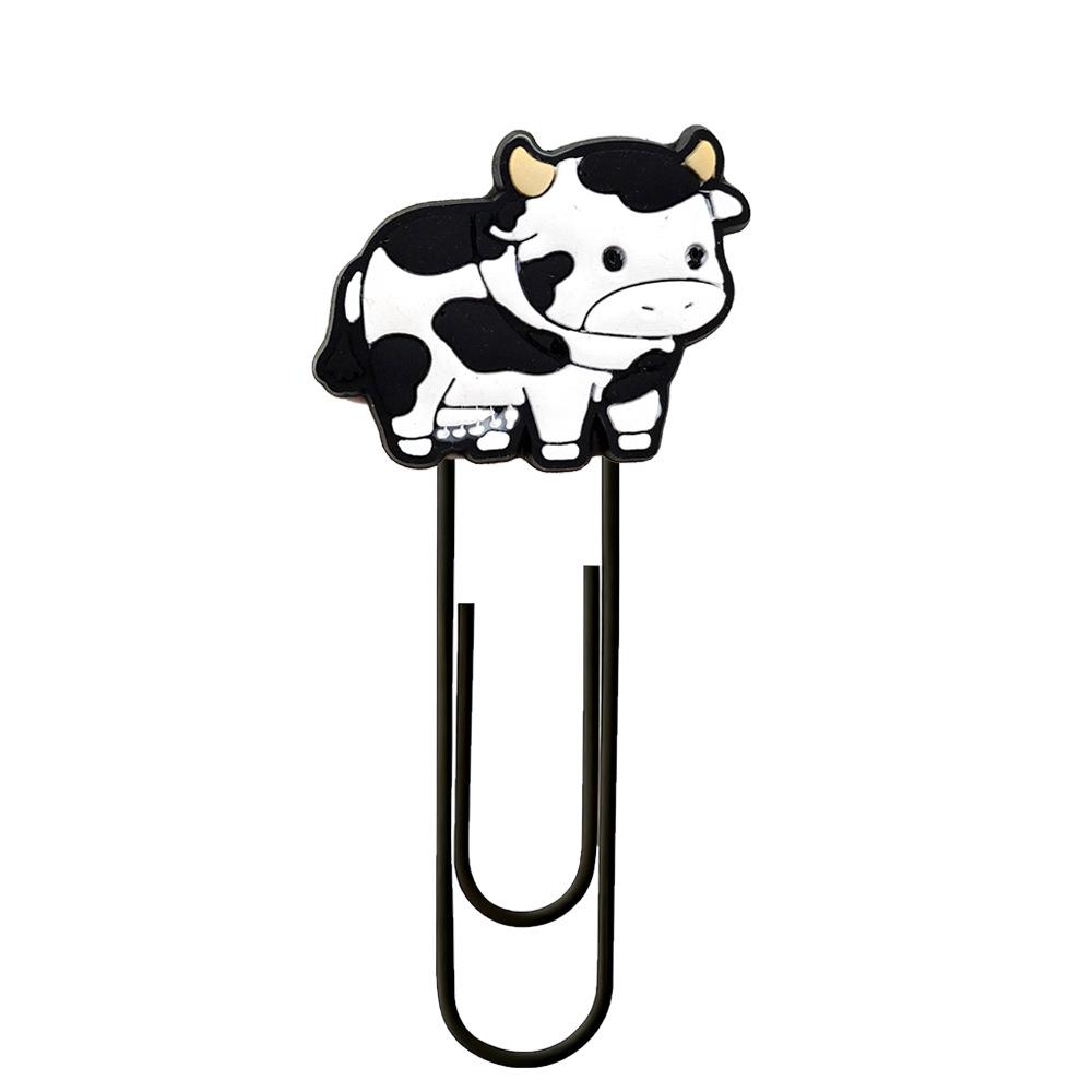 Small Animal Cartoon PVC Paper Clip Bookmark Spinner - Cute DIY Office Decoration