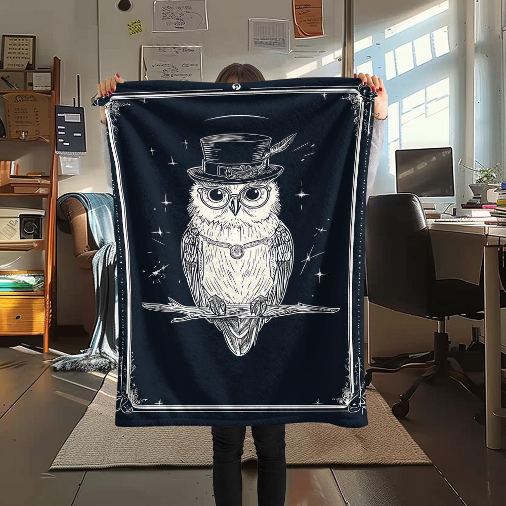 Card style animals Print Flannel Blanket,High quality Comfortable for All Seasons,Home Decor,Warmth and Comfort,Perfect for Christmas Gifts