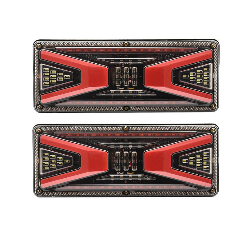 

2x 33/41/46 см светодиодный задний фонарь для грузовика, задний тормоз, указатель поворота, внешняя лампа 24 В для прицепов, караванов, кемперов