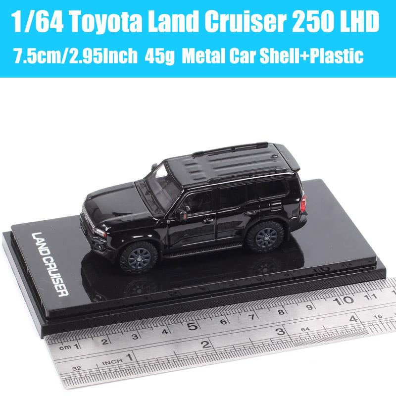 Hobby Japan 1/64 Scale Toyota Land Cruiser 250 LHD 2024 SUV Diecast Car Model Toy Vehicles HJ64 Acrylic Box Collectible Kids