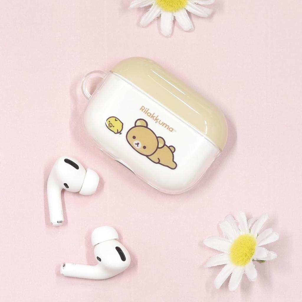 Gourmandies Rilakkuma AirPods Pro Pro Compatible Soft Case Beige (2nd generation)/AirPods GRC-335BE