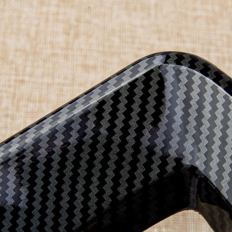 Car ABS Inner Steering Wheel Frame Cover Trim Carbon Fiber Style Black Fit For Kia Optima K5   2018 2017 2016