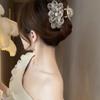 1Pcs Korean Style Shark Clip Elegant Mesh Flower  Hair Clip For Woman  Girl Ponytail Clip Hair Clamp