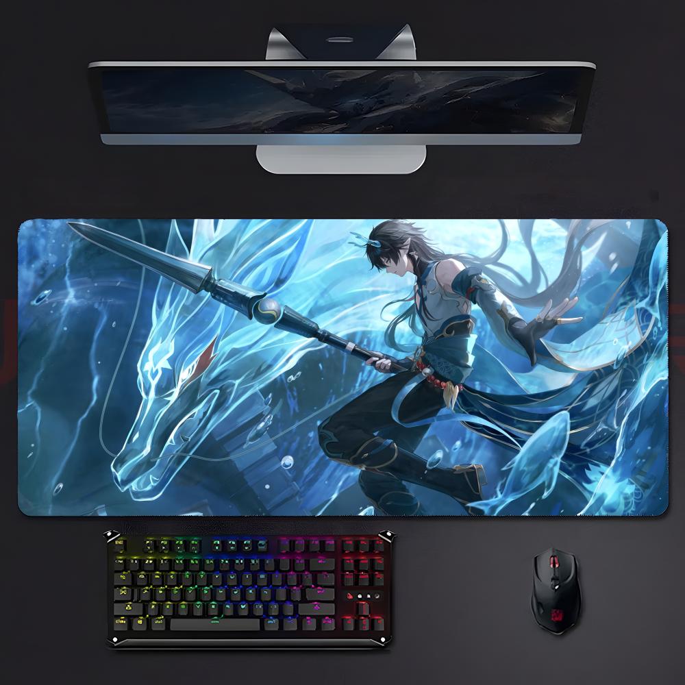 Gamecharacter Calm HHonkai Star Rail DDan Heng Mouse Pad Mousepad Large Gaming Lockedge Thickened Pc Table Desk Mat