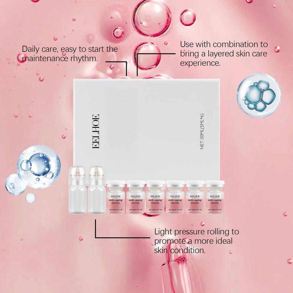 פנים הידרה רולר Microneedles מחט יופי מקצועית פנים Dermaroller נקבובית להדק אנטי אייג'ינג כלי טיפוח עור ללא כאבים