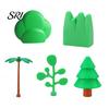 Mini Building Block Toy Tree Cactus Leaf Flower Bush Greenery Plants Construction Brick Replacement Compatible with Classic Blocks Builders