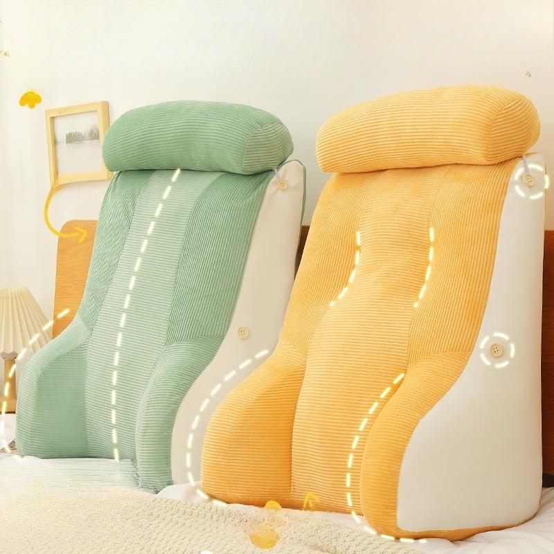 Lumbar Bedside Cushions Soft Back Rest Bed Cushion Wedge Pillow TV Reading Lumbar Cushion Decorative Pillows for Bed
