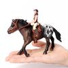 Toy Horses Equestrian Rider Horse Playset Farm Animals Action Figure Animal Figurines Plastic Models Children Toys Kids Gifts