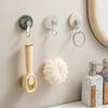 Functional Suction Cup Hooks Bathroom Towel Hangers Sturdy No Drill Installation For Wet Area Home Storage