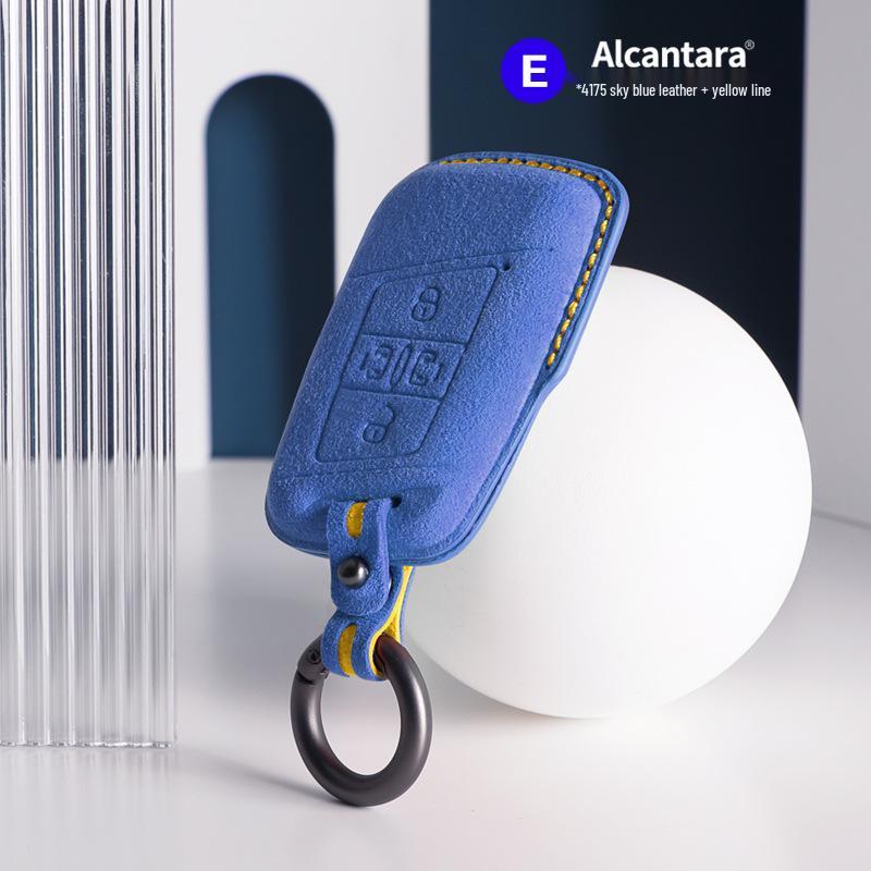 Volkswagen Car Models Three-Dimensional Alcantara Suede Key Case