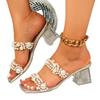 Women's Shoes Chunk-heeled Sandals Square-toed Sandals High Heels