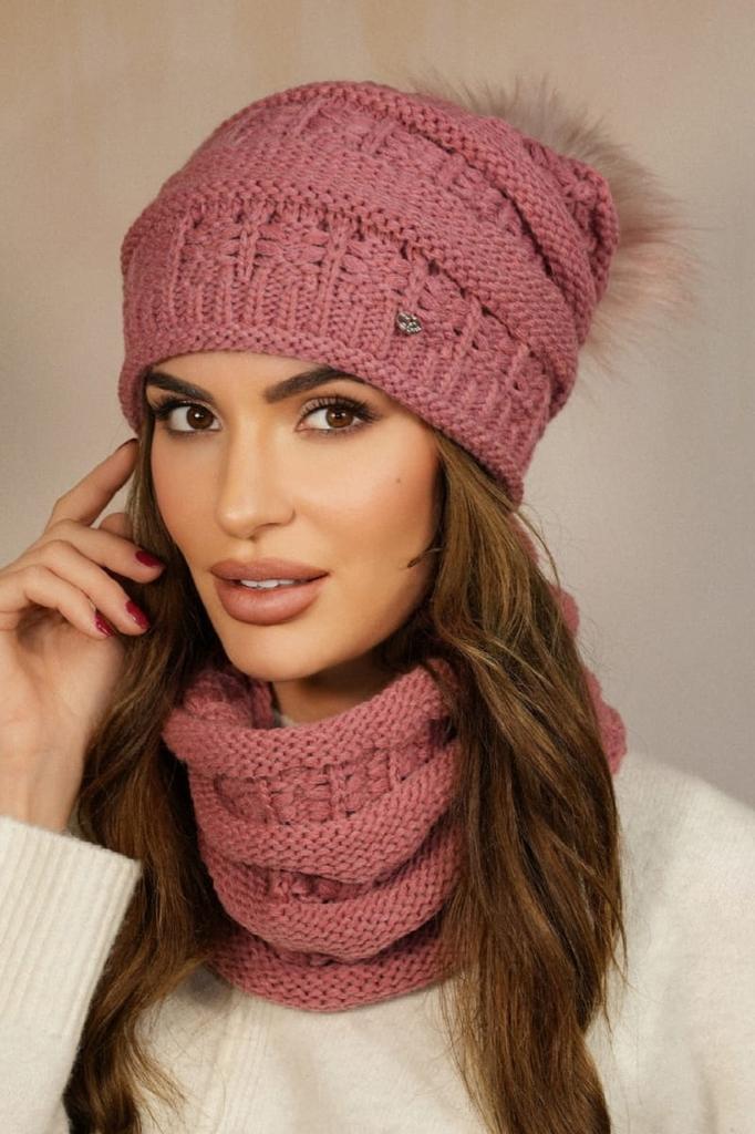 Liana Women' Winter Set Dark Pink
