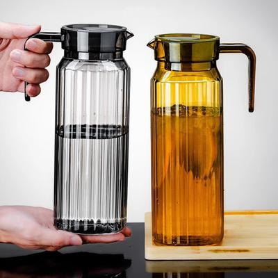 1.1 Litre with Plastic Pitchers Lid BPA-Free Clear Water Pitcher for Iced Tea