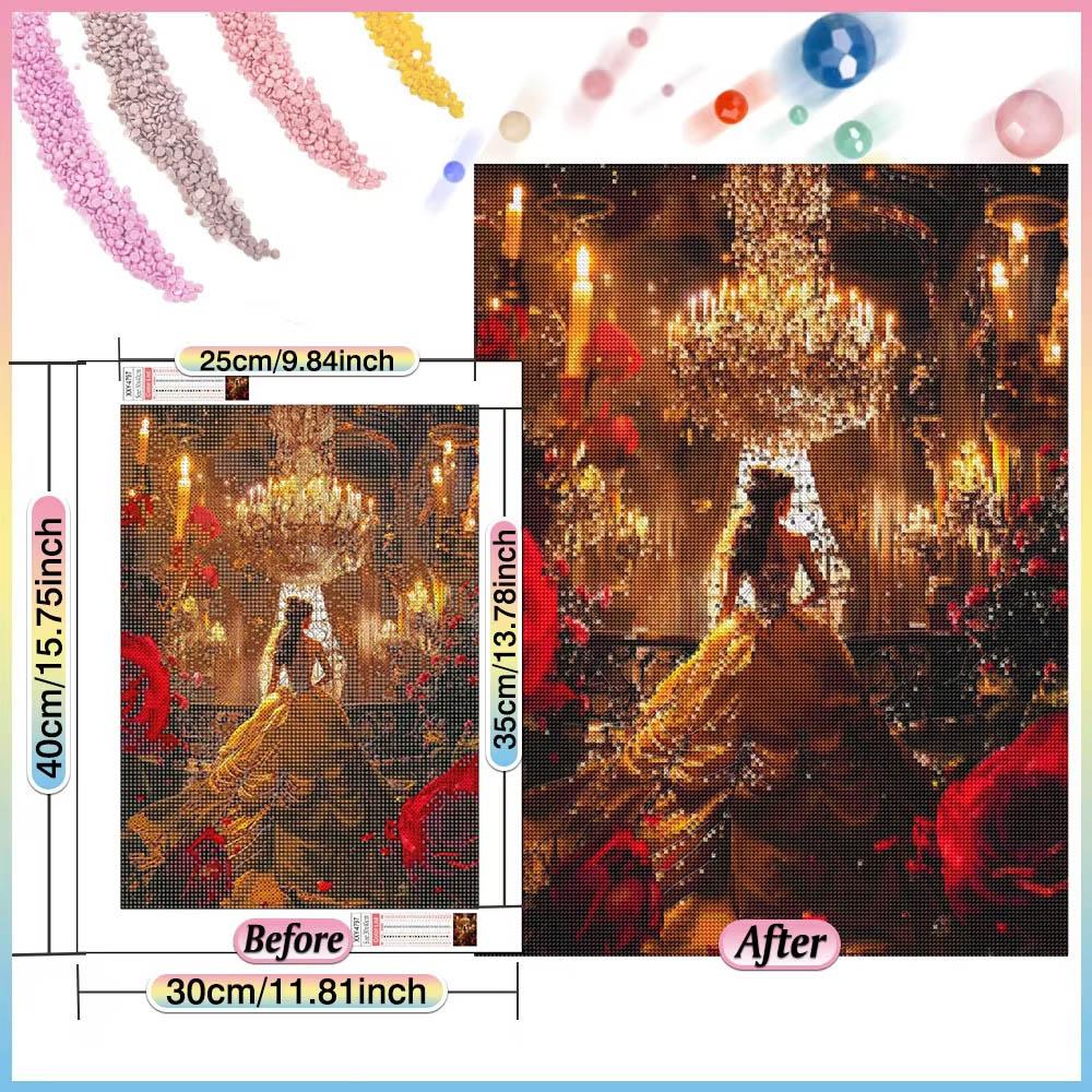 Disney Haft Diamentowy Jaśmin Piękna Śpiąca Królewna Mozaika Haft Krzyżykowy Malowanie Księżniczka Pełny Kwadrat Nowość Sztuka na Ścianę