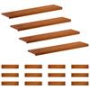 Stair Treads 16 Pcs. 120 X 30 X 2 Cm Brown Solid Oak Wood