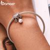 Bamoer 925 Sterling Silver Delicate Shell Pearl Pendant Fit DIY Charms Bracelet & Bangle Summer Beach Series Charms Fine Jewelry