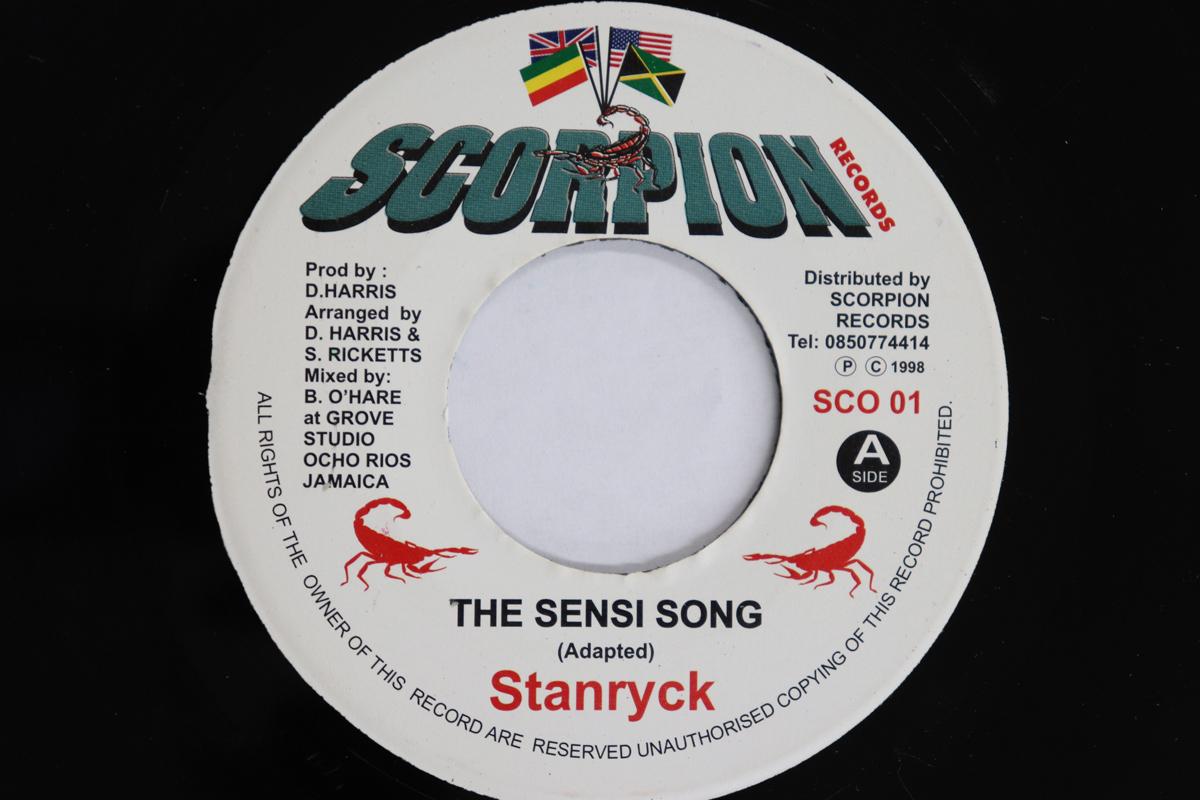 

7inch Record STANRYCK - Sensi Song SCO01 SCORPION 1998 Jamaica Reggae, Ska & Dub Used