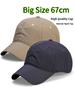 67cm Big Size Summer Quick Drying Baseball Cap Man Breathable   Large Plus Head Size Sun Hats Male  Outdoor  Sport  Visor Cap