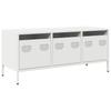 Vidaxl TV Cabinet, White, 101.5X39X43.5 Cm, Cold Rolled Steel