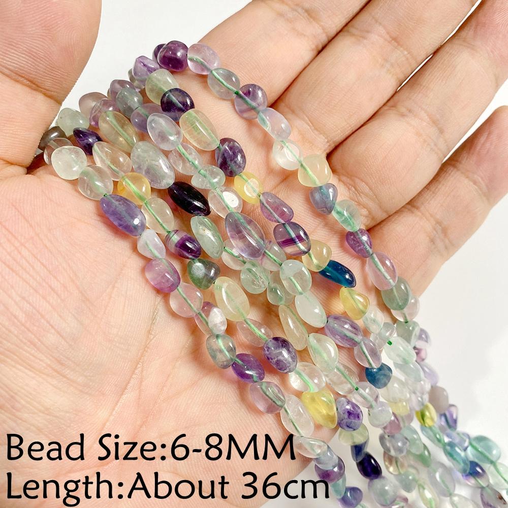 Green Purple Natural Multicolor Fluorite Faceted Square Beads Round Tube Loose Crystal Spacer Charm Bead For Jewelry Making Diy