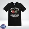 Balls Deep In Christmas Spirit Funny Crude Adult Humor Holiday T-Shirt