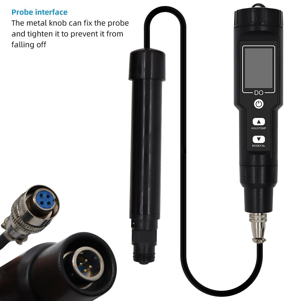 Professional DO9100 Dissolved Oxygen Meter Backlight Digital DO Tester Water Quality Detector for Seawater Freshwater Fish Tank